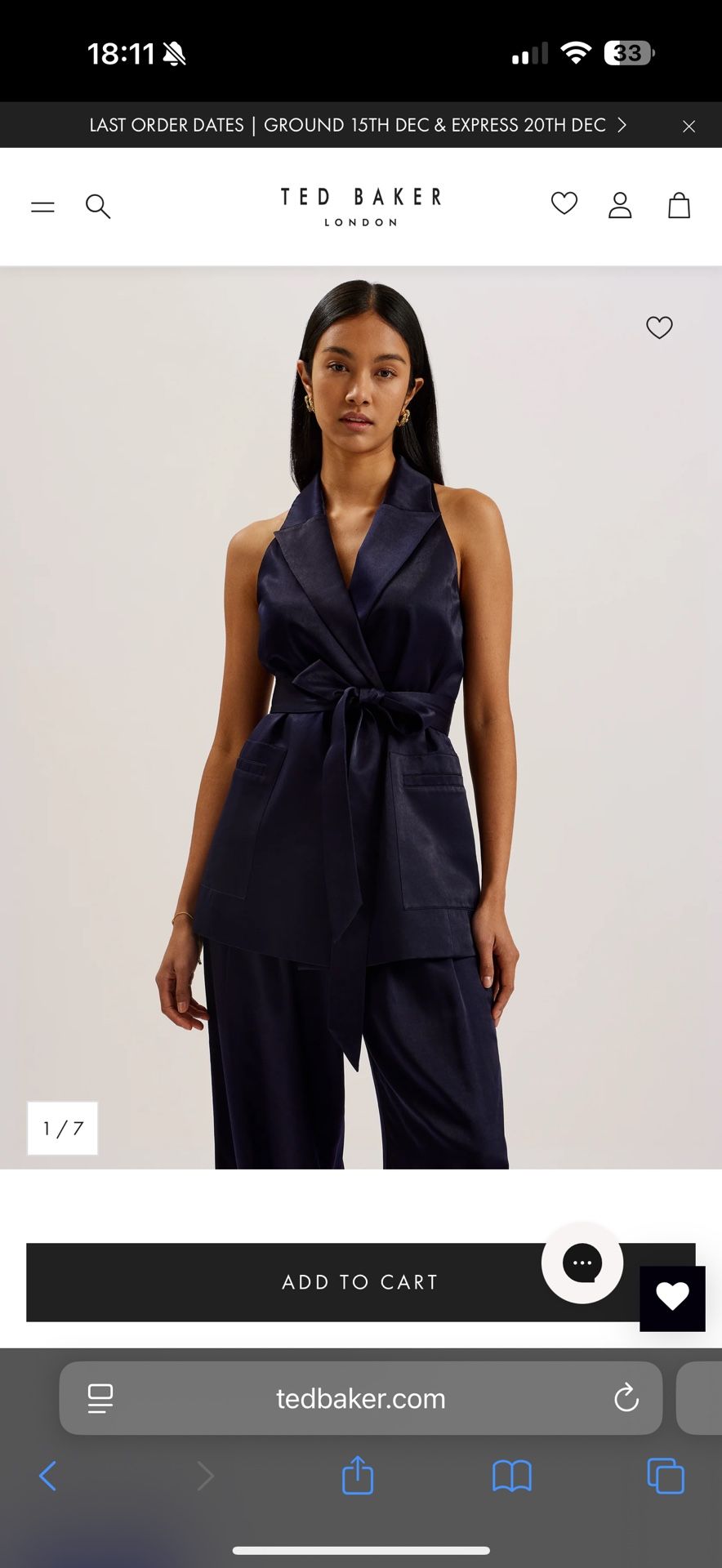 NWT Ted Baker Blazer Vest