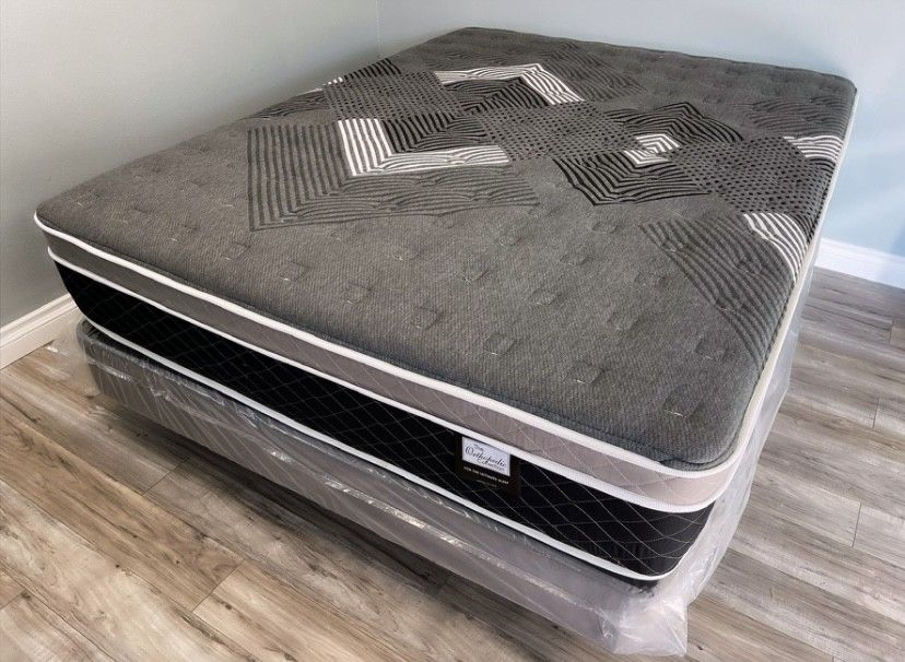 Queen Oasis Thermal Comfort Europillow Top 12inch Mattress!!