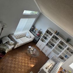 2 White Couches Available For Sale 