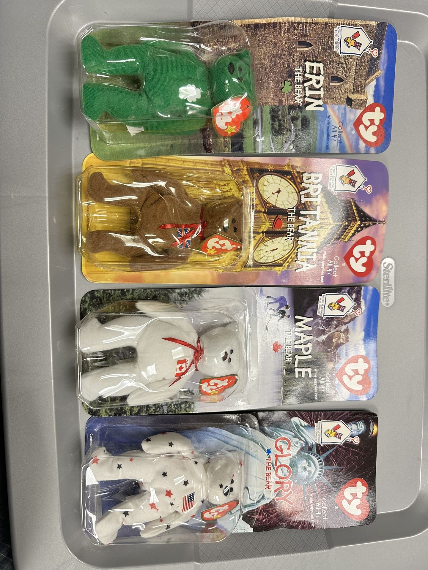 Ty Bennie Bear Collection For Mcdonald’s
