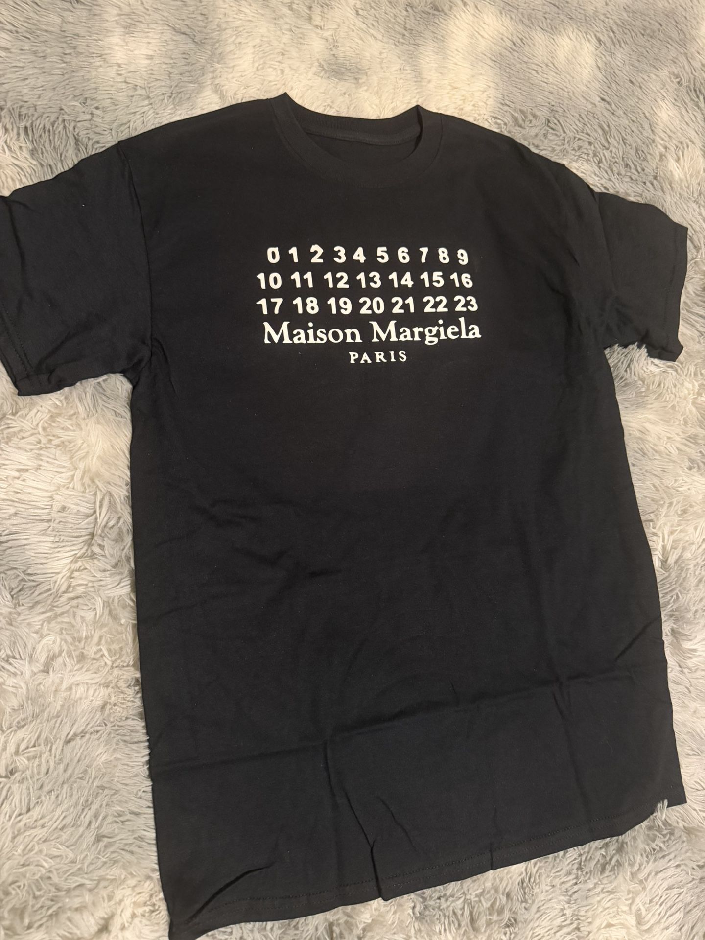 MAISON MARGIELA BLACK T-SHIRT SIZE MEDIUM MEN