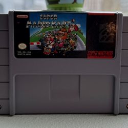 SUPER MARIO KART SNES SUPER NINTENDO