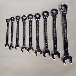 GearWrench 9pc SAE 12 Point Ratcheting Wrench Set 807290-11