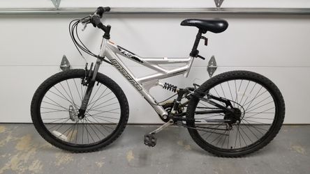 26" Men's MAGNA PK-7 Mountain Bike Aluminum Dual Suspension Shimano Equipped Grip Shift Max Good Condition