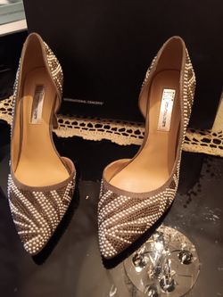 International Concepts Taupe & Pearl Pumps, Sz 6.5