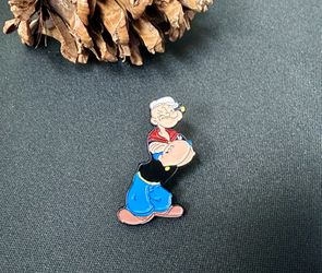 Mr Muscle Spinach Pin Brooch