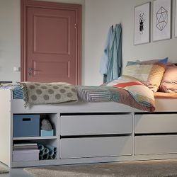Ikea Slakt Twin Bed Frame With Storage