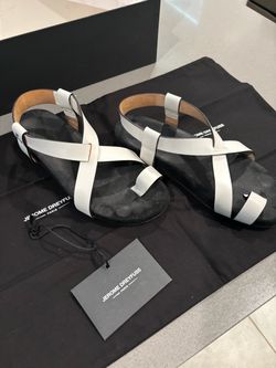 Jerome Dreyfuss Paris white & black sandals size 37
