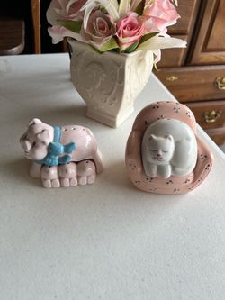 Vintage Ceramic Animal Salt and Pepper Shakers