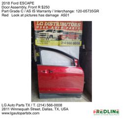 FORD ESCAPE RIGHT FRONT DOOR 2013-2019