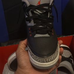Black, Grey, Red, & White Cement 3s