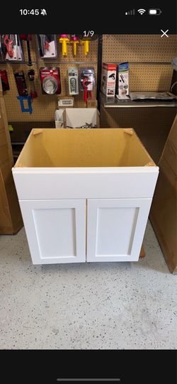 30” Kitchen Sink Cabinet in White , ADU , garage , guest house