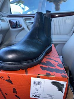 NEW WORX by Red Wing 5424 Steel Toe Chelsea Boots Men’s 10.5 M Black With Box