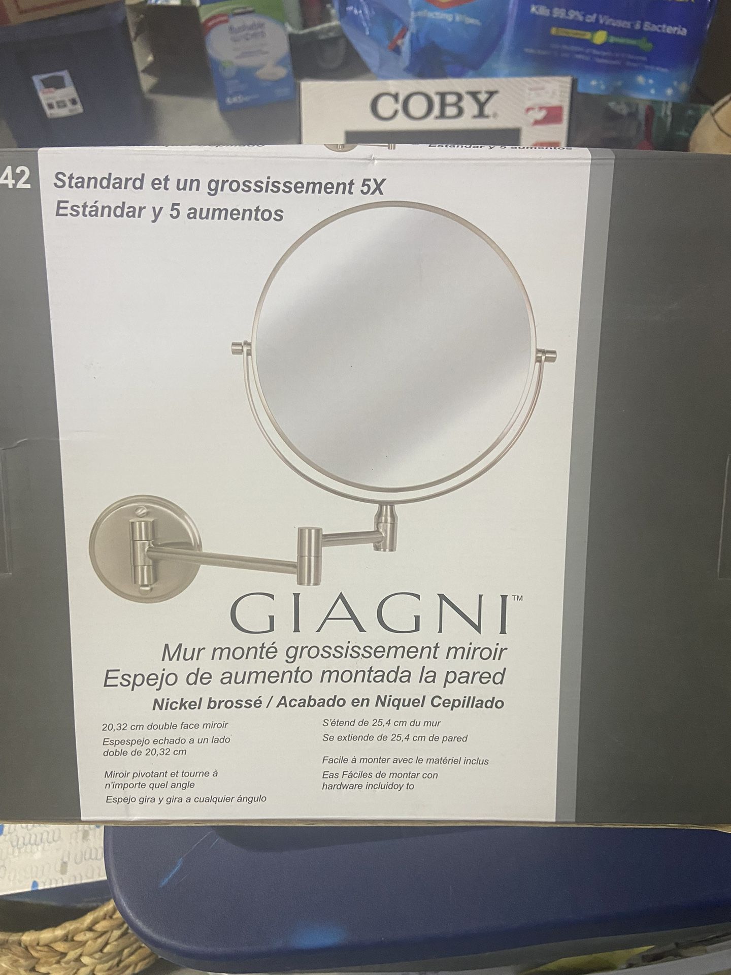 Giagni Wall Mounted Magnification Mirror