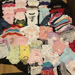 Baby Girl Clothing Lot 0/3 Months! So Much Stuff! 