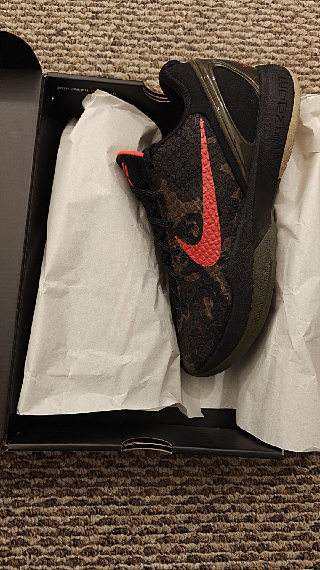 Kobe 6 Italian Camo size 10