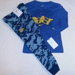 Nike Boys Youth 2pc Jogger & Tee Set- 6y 