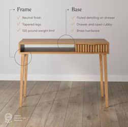 Nathan James wood writing / office desk