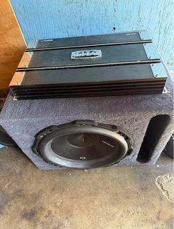 12 Inch Rockford Sub w/ 1200 Watt Amplifier