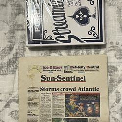 SUN SENTINEL MINI NEWS PAPER  (Rare)