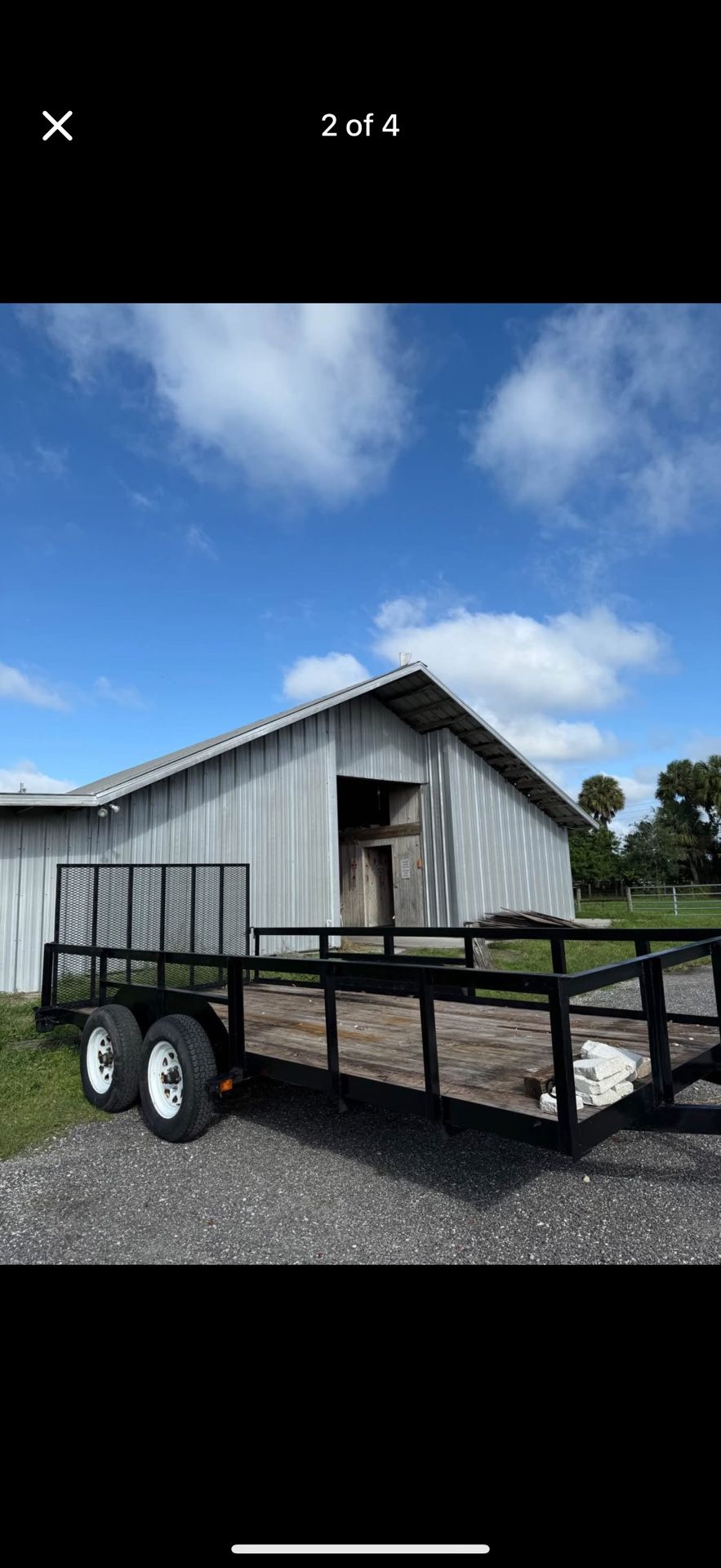 7x16 Dual Axle Utility Trailer 
