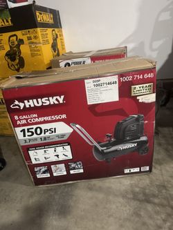  8 Gal. 150 PSI Portable Electric Oil-Free Horizontal Hotdog Air Compressor 