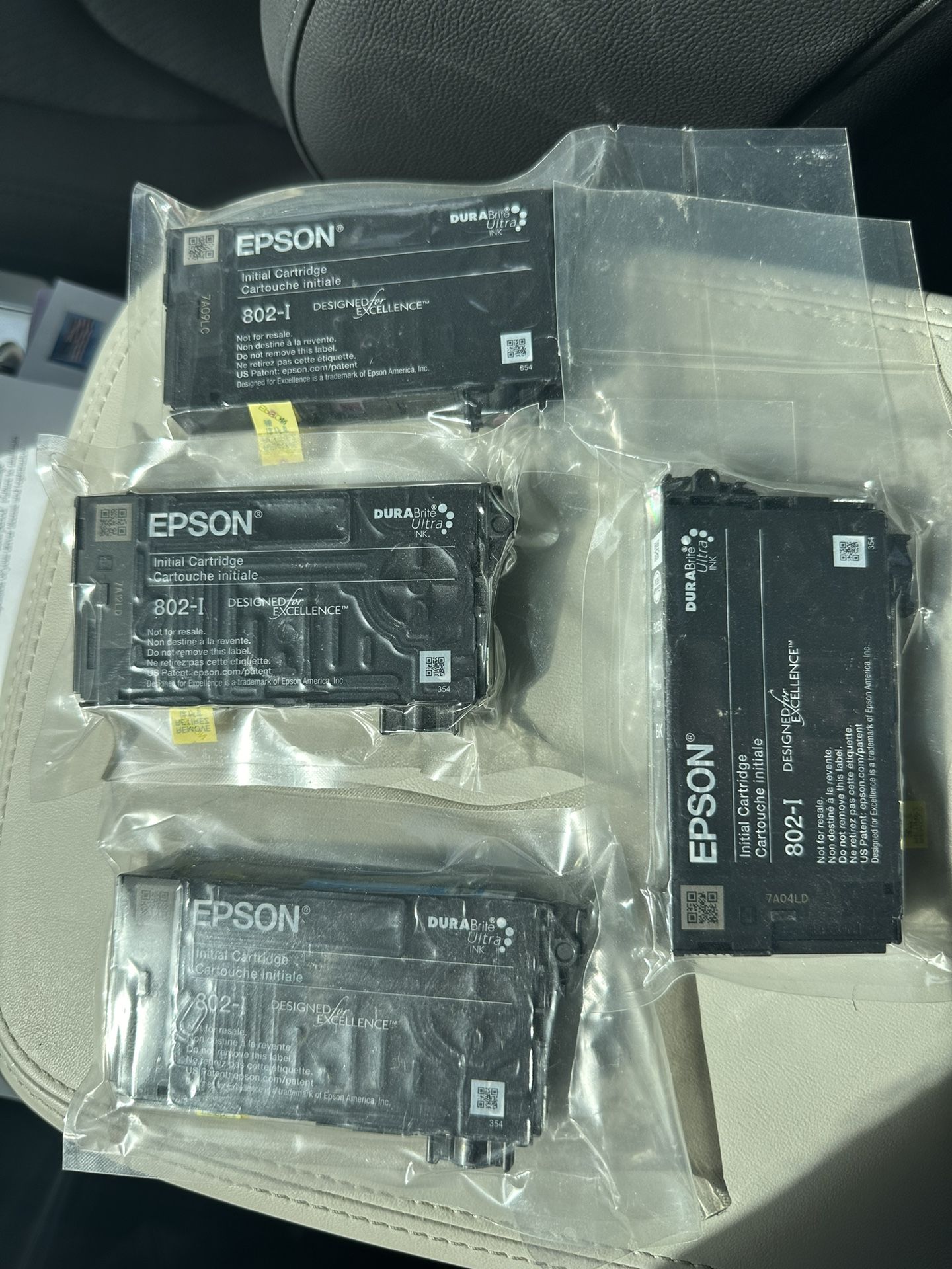 4 Epson Ink Cartridges