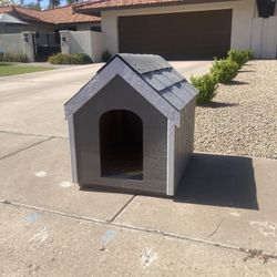 Brand: VZE Waterproof Wooden Dog House with Easy-Clean Roof, Durable Kennel for Medium Dogs, Indoor/Outdoor Dogs Cats Ok