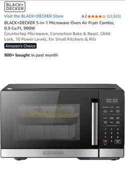 Black& Decker 5-in-1 microwave oven air fryer combo