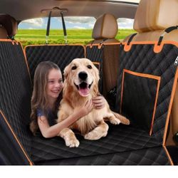  Back Seat Extender for Dogs, Supports 400lb+45% Larger Space, Waterproof Dog 