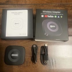 NEW AI BOX 3-IN-1 WIRELESS CARPLAY & ANDROID AUTO ADAPTER – STREAM YOUTUBE & NETFLIX UPGRADE YOUR DRIVE TO WIRELESS FREEDOM Tired of fumbling with cab
