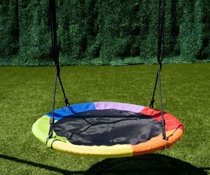 Rainbow kids swing