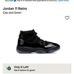 Cap And Gown JORDAN 11”s DeadStock Mens Size 8.5 500$