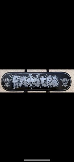 Skateboard art dodgers  raiders