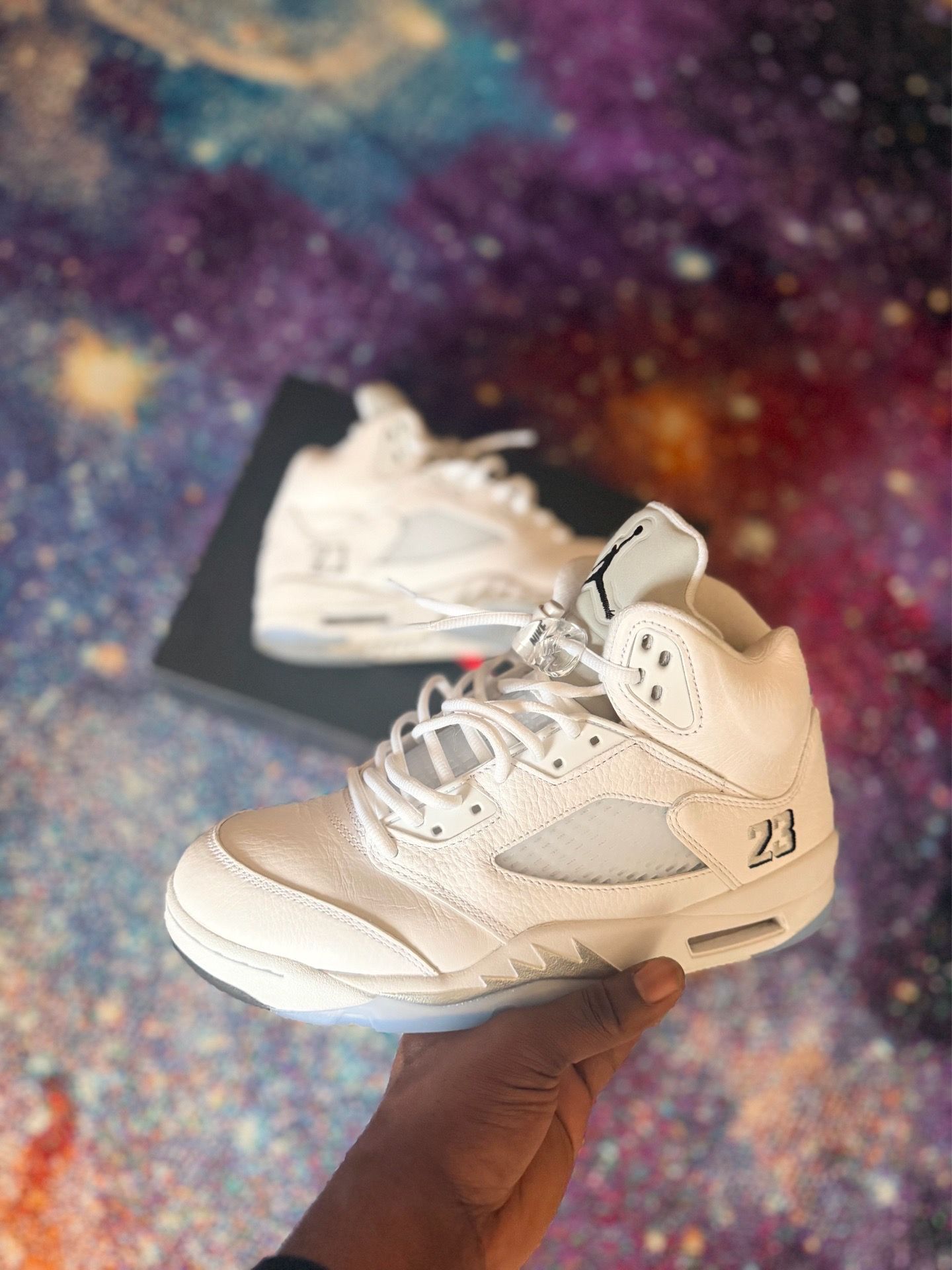 Jordan 5 White Metallic