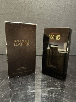 Avon Black Suede Leather