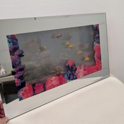 Vintage Lighted Mirror Fish Reef