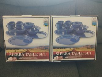 Sierra Table Set Porcelained Enamelware