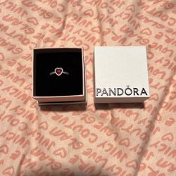Heart Sterling Silver Ring With Cherries- Pandora