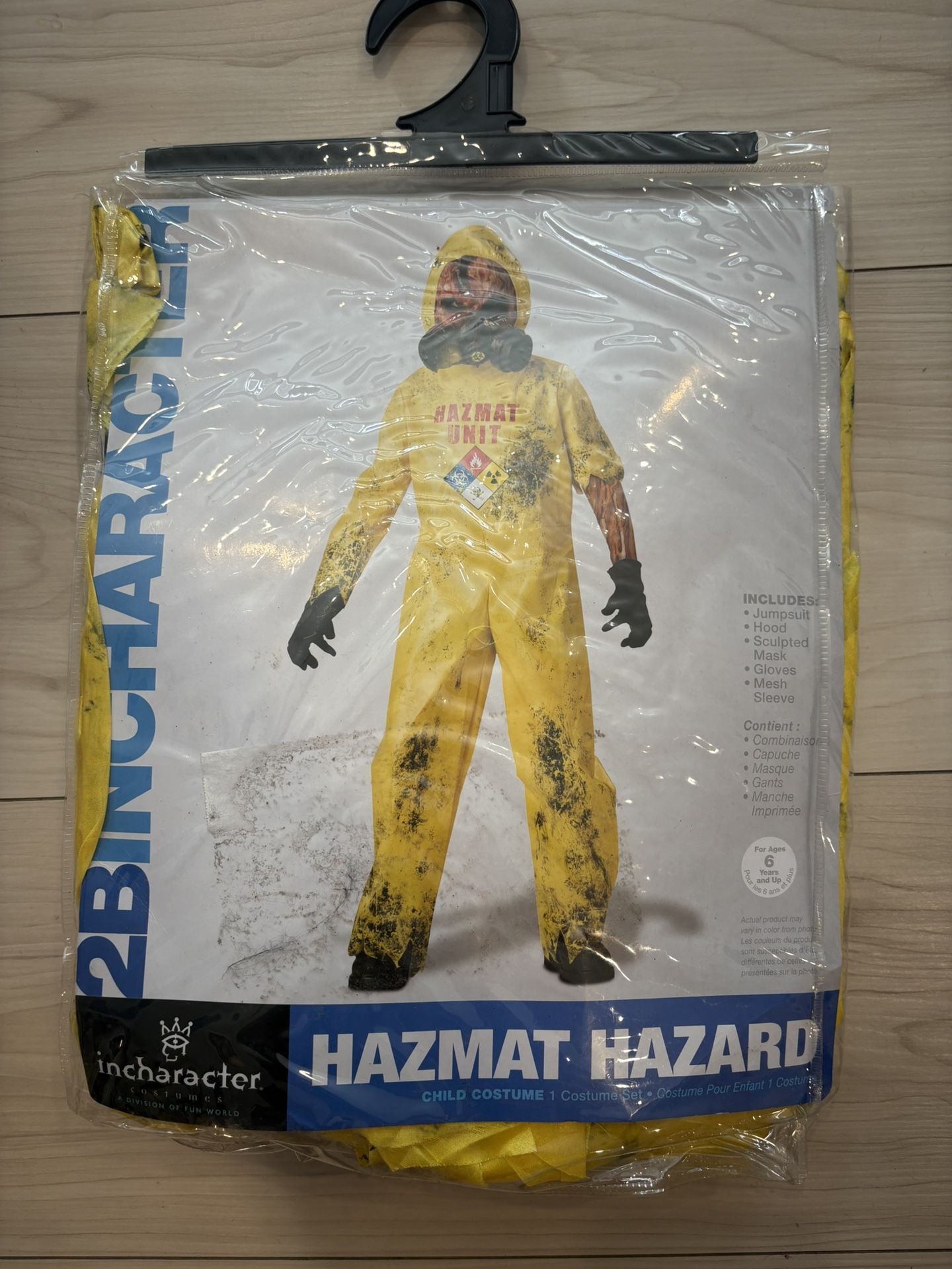 Kids Hazmat Hazard Costume – Size 6+ (InCharacter Costumes)