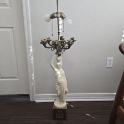 Antique Italian Porcelain Fairy Lamp Candle Holder