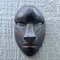 Vintage African Dan Tribe Ivory Coast Carved Wood Mask