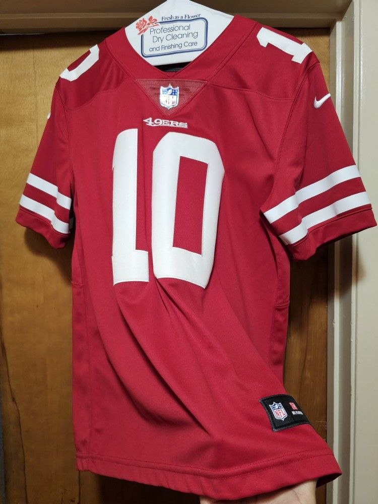 49ers Jimmy Garappolo Nike Men Red Jersey Stitched, Size Medium