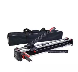 HUSKY 28 in. Tile Cutter with Tungsten Carbide Blade and Adjustable Gauge