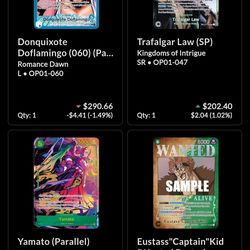 One Piece trading cards