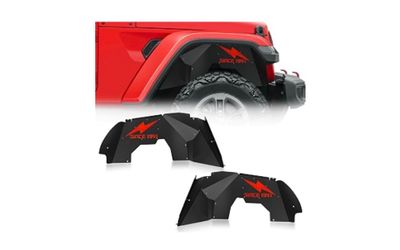 Front Inner Fender Liner Compatible with 2018-2026 Jeep Wrangler JL JLU & Gladiator JT 2 /4 Doors, Bolt-on Wheel Well Liners Off-Road Engine | YZONA|