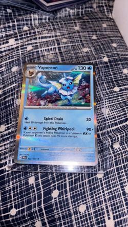 2025 holo black star vaporeon  Pokemon card base