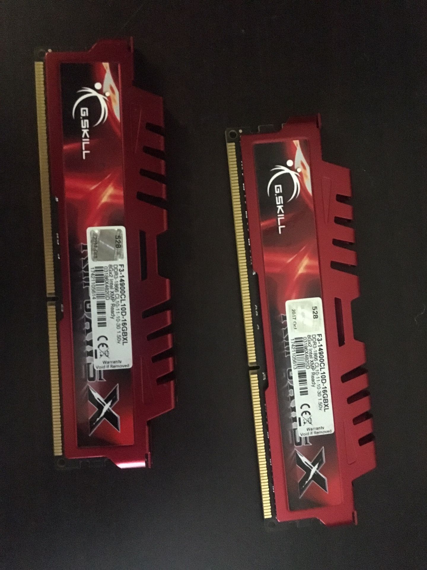 G Skill DDR3 8GB sticks / bundle - 65$ / 1 ea 35$