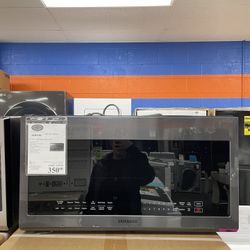 BLACK STAINLESS STEEL SAMSUNG MICROWAVE OVEN