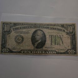 1934 $10 Chicago Federal Reserve Note G14164995A Circulated Vintage